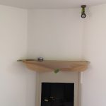 Fireplace refurbishment as part of a full redecoration project