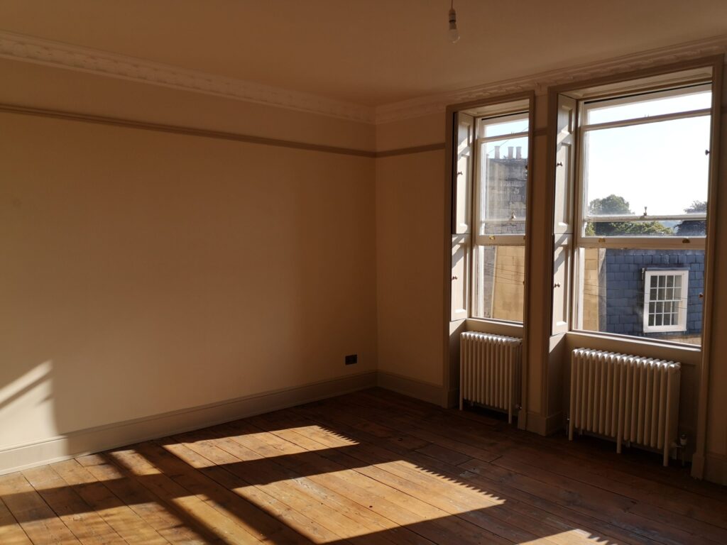 Dinning room of a classic Georgian town house full redecoration